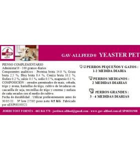 GAV-ALLFEED YEASTER PET  400